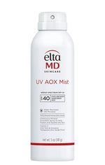 Eltma MD UV AOX Mist sunscreen spray on a white background