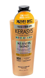 Kerasys Keratin Bond shampoo bottle on a white background
