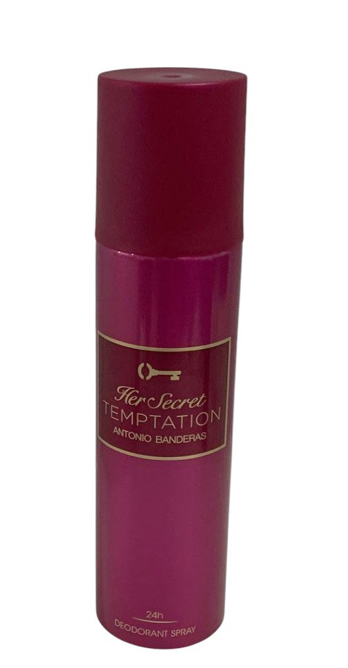 Antonio Banderas Her Secret Temptation deodorant packaging - 5.1oz spray